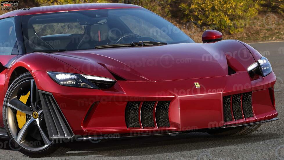 Ferrari 296 Versione Speciale (2025), il render di Motor1.com
