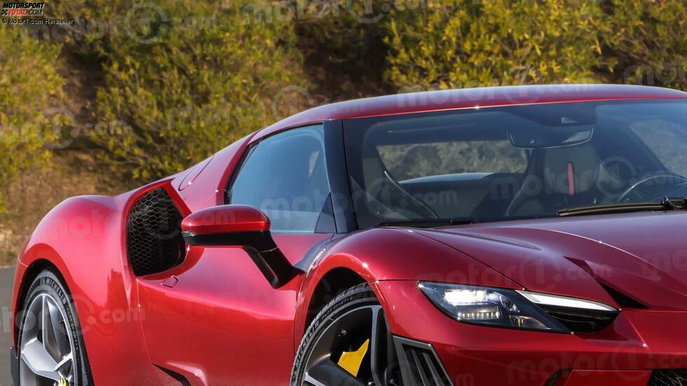 Ferrari 296 Versione Speciale (2025), il render di Motor1.com