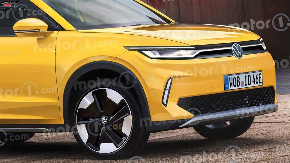 Volkswagen ID.2 X im Rendering von Motor1.com
