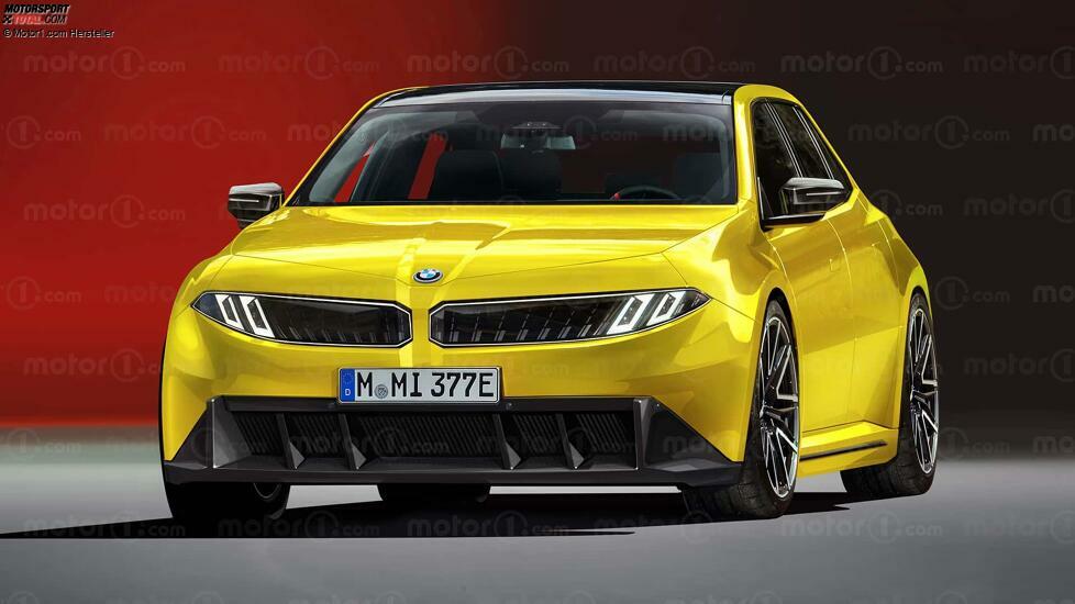 BMW M3 elettrica (2026), il render di Motor1.com