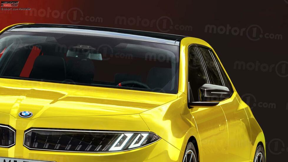 BMW M3 elettrica (2026), il render di Motor1.com