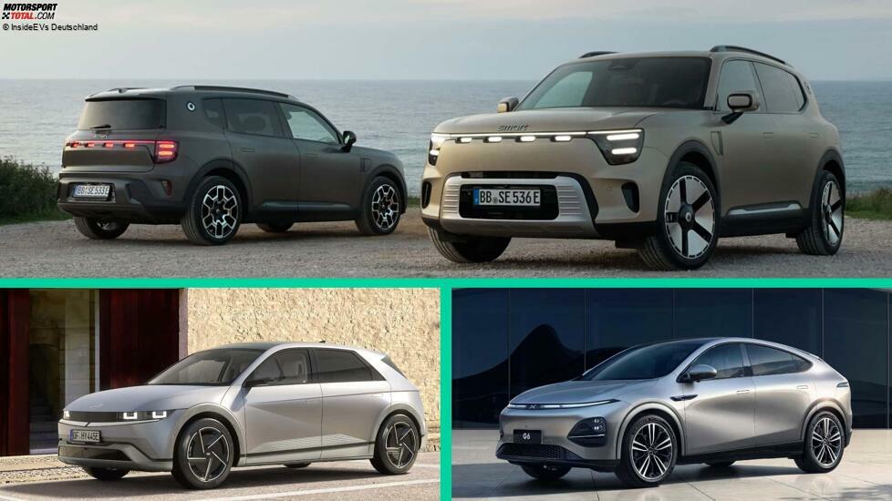 Smart #5 Pro+ im Konkurrenzvergleich (Collage mit Hyundai Ioniq 5 und Xpeng G6)