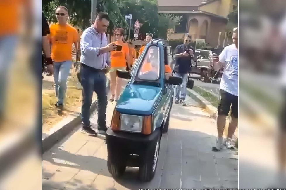 Die erste Generation des Fiat Panda gilt eigentlich nicht als übertrieben groß, doch einem Italiener war das immer noch zu groß: Er setzt auf Schmalspur