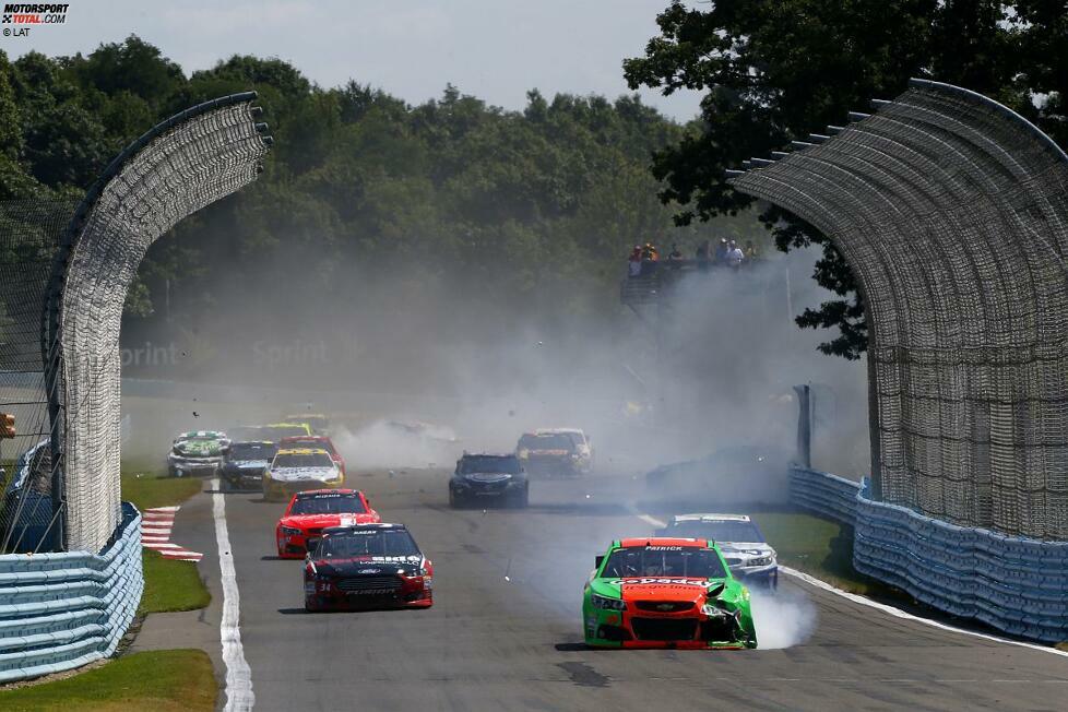 Der heftigste Unfall 2014: Ryan Newman und Michael McDowell krachen in Watkins Glen ineinander. Auch hierbei wurde niemand verletzt.