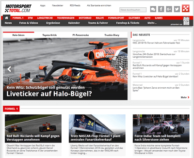 Startseite von Motorsport-Total.com