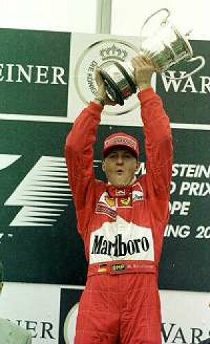 Titel-Bild zur News: Michael Schumacher gewann 2000 das Rennen auf dem Nürburgring