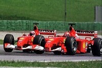 Rubens Barrichello und Michael Schumacher
