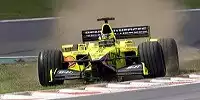 Heinz-Harald Frentzen im Jordan abseits der Rennstrecke