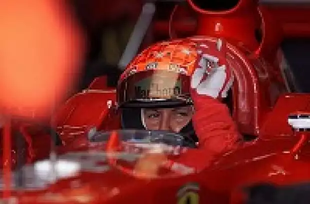 Michael Schumacher in seinem Ferrari Titel-Bild zur News: Michael Schumacher in seinem Ferrari