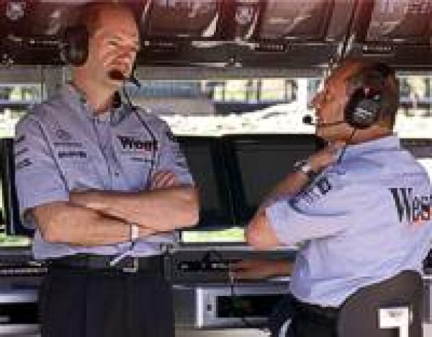 Adrian Newey und Ron Dennis Adrian Newey und Ron Dennis