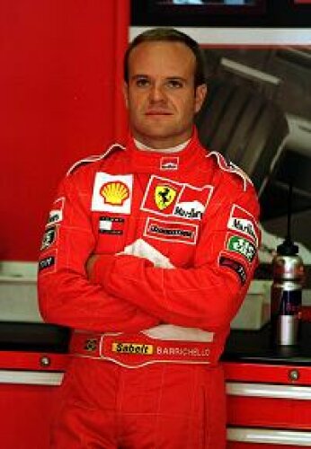Titel-Bild zur News: Ferrari-Pilot Rubens Barrichello in der Box