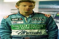 Jenson Button in der Benetton-Garage