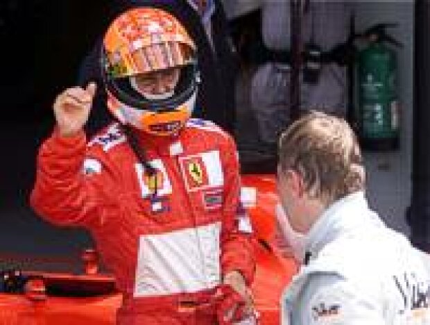 Titel-Bild zur News: Schumacher und Häkkinen