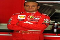 Ferrari-Pilot Rubens Barrichello in der Box