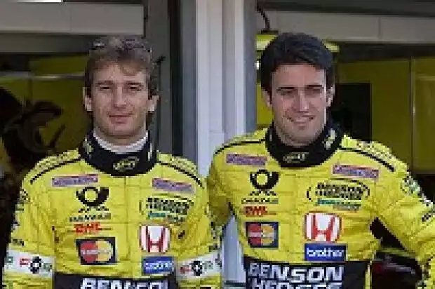 Jarno Trulli und Ricardo Zonta (Jordan Grand Prix) Titel-Bild zur News: Jarno Trulli und Ricardo Zonta (Jordan Grand Prix)