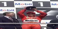 Rubens Barrichello auf dem Podium