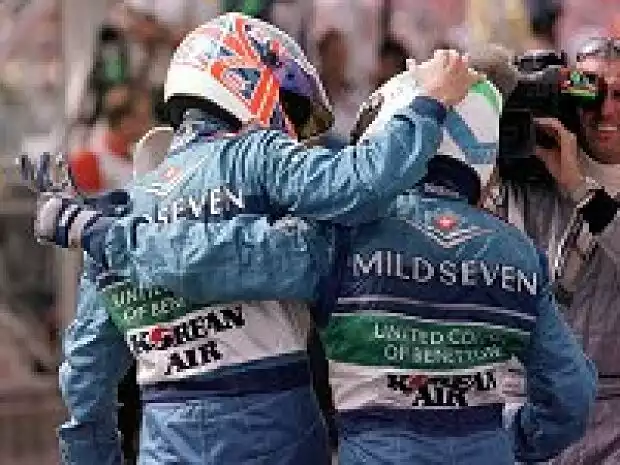 Giancarlo Fisichella und Jenson Button Titel-Bild zur News: Giancarlo Fisichella und Jenson Button