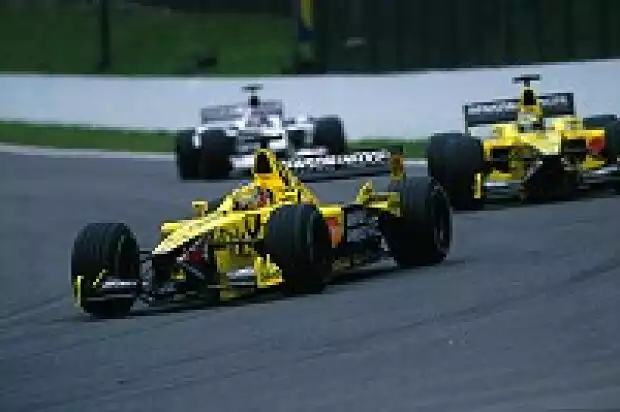 Jarno Trulli und Jean Alesi (Jordan-Honda) Titel-Bild zur News: Jarno Trulli und Jean Alesi (Jordan-Honda)