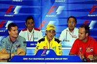 FIA-Pressekonferenzteilnehmer am Donnerstag