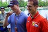 Michael Schumacher posiert für die Schweiz