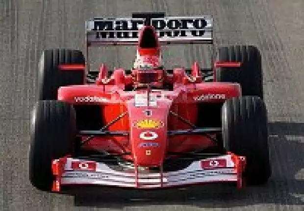 Michael Schumacher im F2002 Titel-Bild zur News: Michael Schumacher im F2002