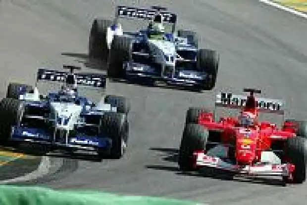 Montoya, Ralf und Michael Schumacher Titel-Bild zur News: Montoya, Ralf und Michael Schumacher