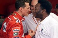 Bild zum Inhalt: Pele vergisst die Zielflagge für die Schumachers