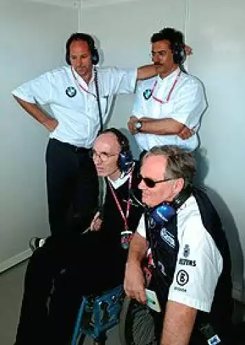 Gerhard Berger, Dr. Mario Theissen, Frank Williams und Patrick Head Titel-Bild zur News: Gerhard Berger, Dr. Mario Theissen, Frank Williams und Patrick Head