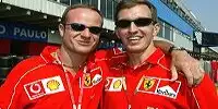 Rubens Barrichello und Luciano Burti