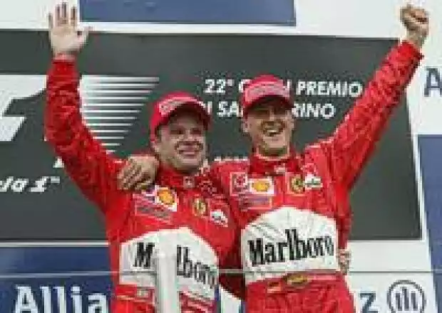 Titel-Bild zur News: Schumacher und Barrichello