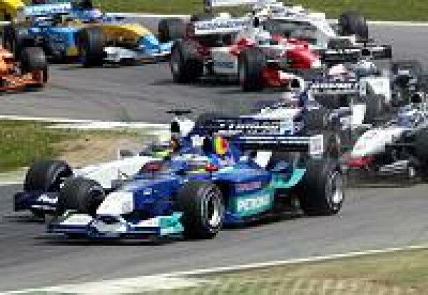 Titel-Bild zur News: Nick Heidfeld, Ralf Schumacher, Juan-Pablo Montoya