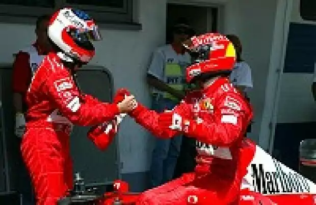 Rubens Barrichello und Michael Schumacher Titel-Bild zur News: Rubens Barrichello und Michael Schumacher