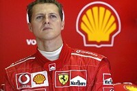 Michael Schumacher in der Garage
