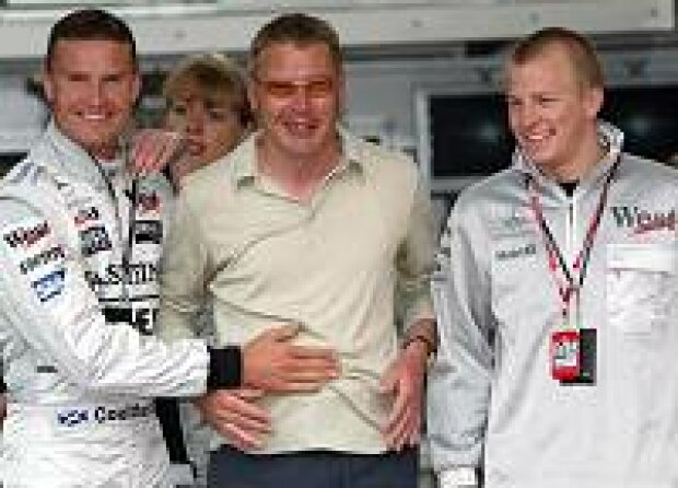 Titel-Bild zur News: David Coulthard, Mika Häkkinen, Kimi Räikkönen