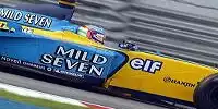 Bild zum Inhalt: Renault: Trulli mit Bestzeit, Button mit Crash