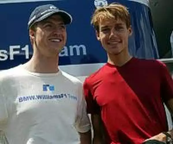 Ralf Schumacher und Sven Hannawald Titel-Bild zur News: Ralf Schumacher und Sven Hannawald