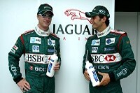 Eddie Irvine und Pedro de la Rosa (Jaguar Racing)