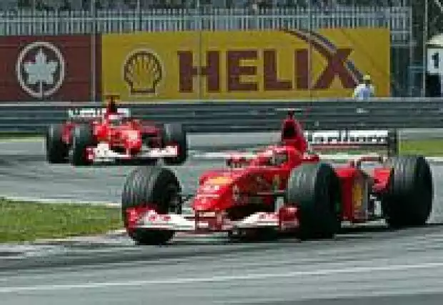 Schumacher und Barrichello Titel-Bild zur News: Schumacher und Barrichello