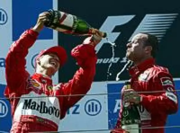 Schumacher und Barrichello Titel-Bild zur News: Schumacher und Barrichello