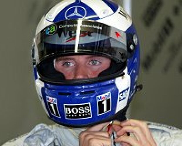 David Coulthard in der McLaren-Box
