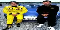 Giancarlo Fisichella (Jordan-Honda) und Ryan Giggs (Manchester United)