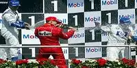 Montoya, Michael und Ralf Schumacher
