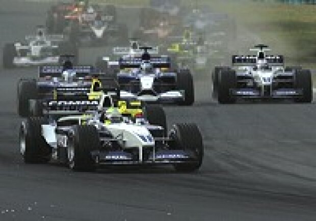 Titel-Bild zur News: Ralf Schumacher und Juan-Pablo Montoya im Ungarn-GP 2001