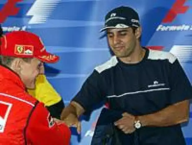 Titel-Bild zur News: Schumacher und Montoya