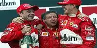 Bild zum Inhalt: Barrichello und Schumacher auf dem Ferrari-Thron