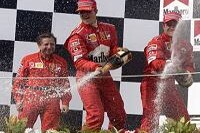 Jean Todt, Michael Schumacher, Rubens Barrichello