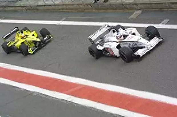 Takuma Sato und Olivier Panis Titel-Bild zur News: Takuma Sato und Olivier Panis