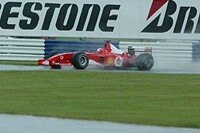 Bild zum Inhalt: Michael Schumacher am ersten Testtag in Monza vorne