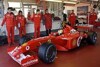 Bild zum Inhalt: Ferrari in Mugello mit F2002 und F2001