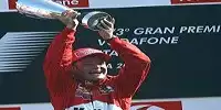 Rubens Barrichello (Ferrari) auf dem Podium